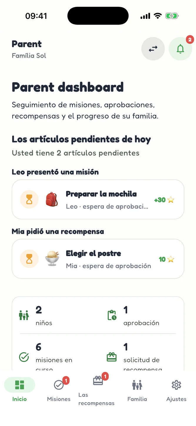 Área del responsable